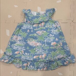 Janie & Jack Blue Tropical InfantDress